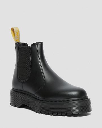 Dr Martens Vegan 2976 Felix Platform Enkellaars Dames Zwart | NL 692VRW